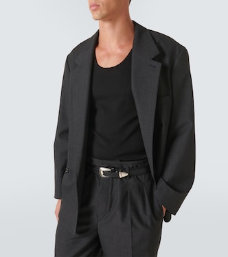 Minimal Western leather belt | Lemaire