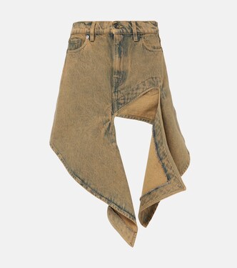 Cutout denim miniskirt | Y/Project