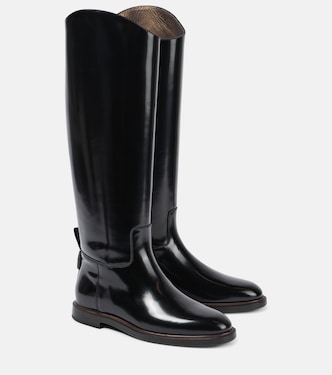 Botas altas de piel pulida | Brunello Cucinelli