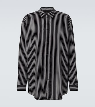 Camicia Flowing in popeline a righe | Balenciaga