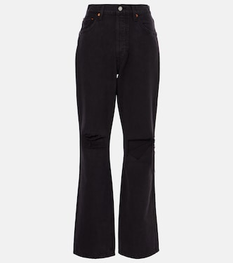 90s distressed high-rise flared jeans | Re/Done