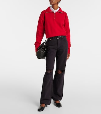 Jeans flared 90s de tiro alto con rotos | Re/Done