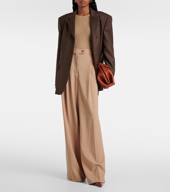 x RHW Web wool-blend bodysuit | Wardrobe.NYC