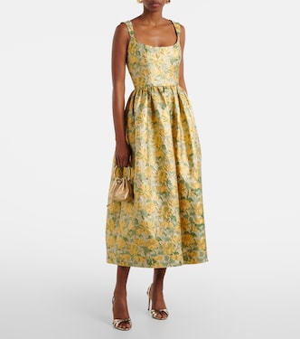Abito lungo in jacquard lamé | Markarian