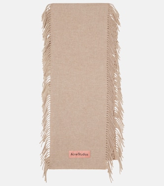 Sciarpa in lana con frange | Acne Studios