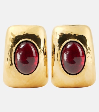 Embellished clip-on earrings | Saint Laurent