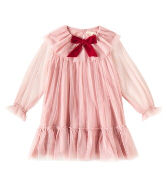 Bow-detail tulle dress | Konges Sløjd