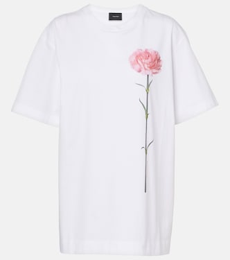 T-shirt Carnation in jersey di cotone | Simone Rocha