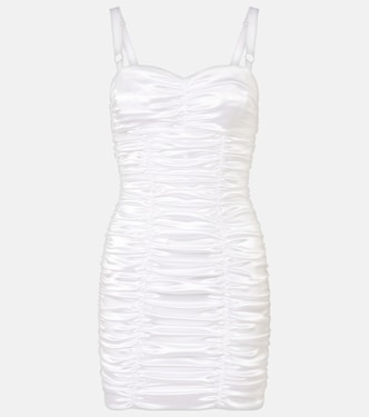 Ruched satin minidress | Dolce&Gabbana