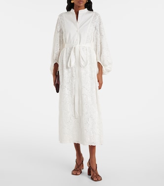 Midikleid aus Baumwollspitze | Erdem