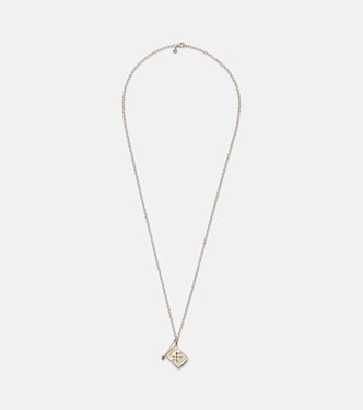 Perfect Match 14kt gold necklace with diamonds and rubies  | Sydney Evan