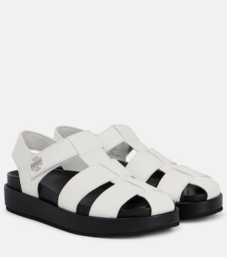 Double T leather fisherman sandals | Tory Burch