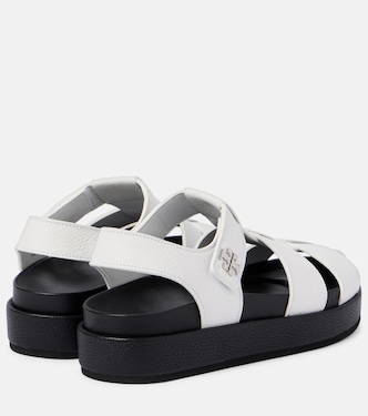 Double T leather fisherman sandals | Tory Burch