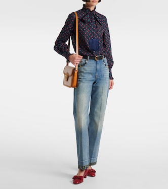 Camisa Cherryfic de muselina de algodón con lazada | Valentino