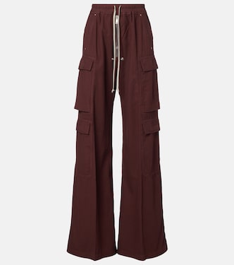 DRKSHDW Jumbo Bela cotton flannel cargo pants | Rick Owens