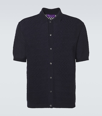 Chevron cotton polo shirt | Ralph Lauren Purple Label