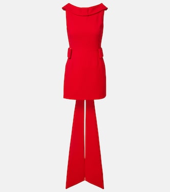 Daphne bow-detail crêpe minidress | The New Arrivals Ilkyaz Ozel