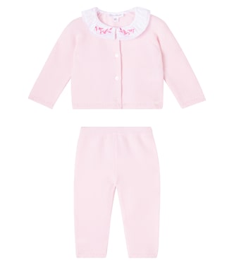 Baby knitted cardigan and pants set | Tartine et Chocolat