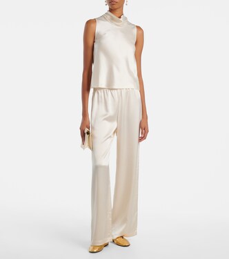 Barb satin top | Leset