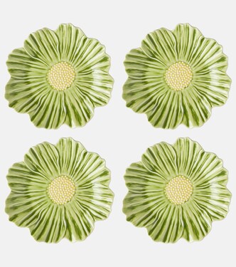 Set Maria Flor Cosmos aus vier Desserttellern | Bordallo Pinheiro