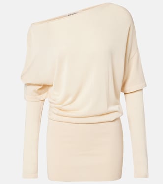 Rea draped one-shoulder minidress | Aya Muse