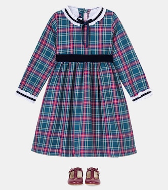 Robe Clarisa en coton mélangé à carreaux | La Coqueta