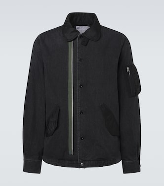 Chaqueta en denim con sarga | Sacai