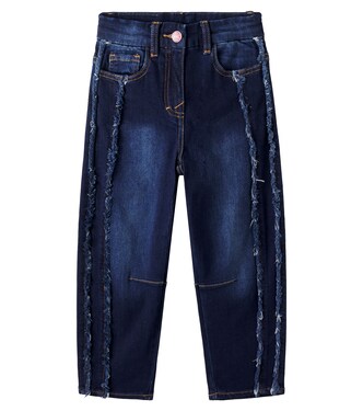 x Hello Kitty patchwork straight jeans | Monnalisa