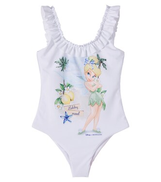 x Disney® printed ruffled swimsuit | Monnalisa