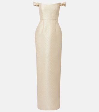 Bridal Yolanda brocade off-shoulder gown | Markarian