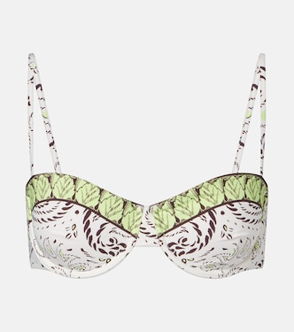 Printed bikini top | Tory Burch