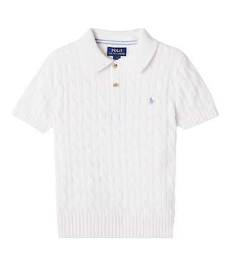 Cable-knit cotton polo sweater | Polo Ralph Lauren Kids