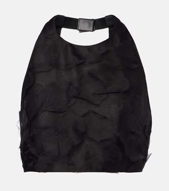Fumetto silk fil coupé crop top | Max Mara