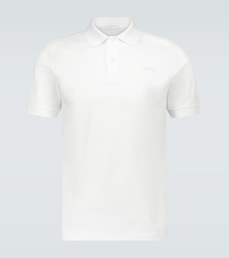 Cotton piqué polo shirt | Prada