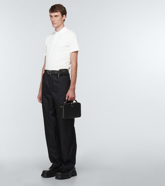 Cotton piqué polo shirt | Prada