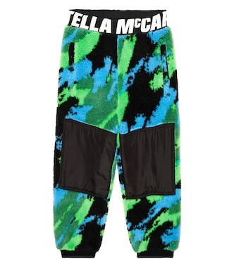 Pantaloni sportivi in pile con stampa | Stella McCartney Kids
