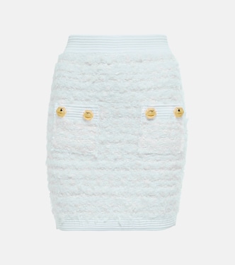 Verzierter Bleistiftrock aus Tweed | Balmain