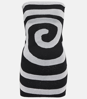 Swirl metallic knit minidress | Staud