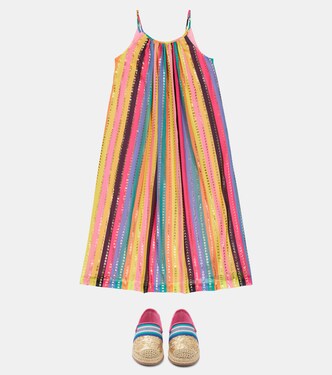 Mocassini con paillettes e logo | Marc Jacobs Kids