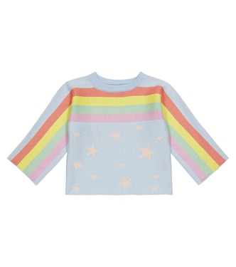 Felpa in cotone e lana con stampa | Stella McCartney Kids
