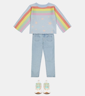 Sudadera de algodón y lana estampada | Stella McCartney Kids