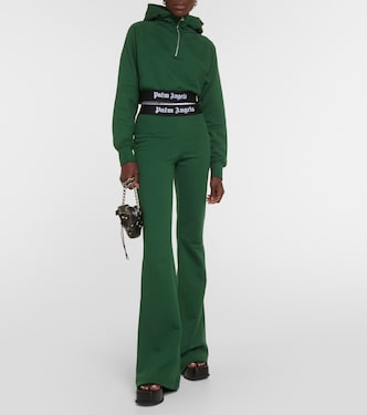 Pantalones flared en jersey de algodón | Palm Angels