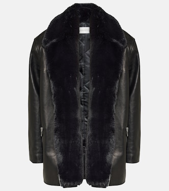 Veste en cuir à fourrure synthétique | Magda Butrym