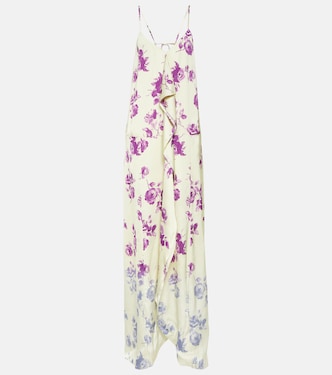 Robe longue à fleurs | Jil Sander