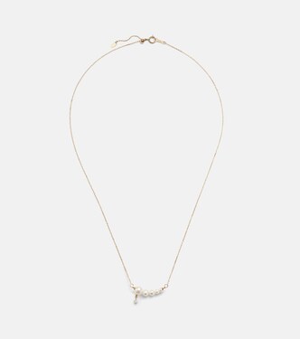 Collier Gradient en or 18 ct, diamants et perles | Persée