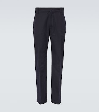 Gerade Hose Rockstud aus Canvas | Valentino