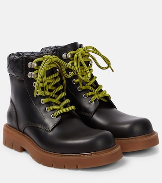 Haddock leather combat boots | Bottega Veneta