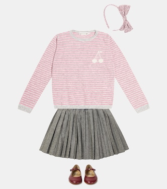 Pull Brunelle en intarsia de cachemire | Bonpoint
