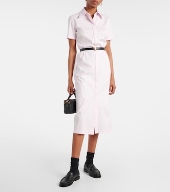 Abito midi chemisier in misto cotone | Tod's