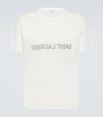 T-shirt en coton à logo | Saint Laurent